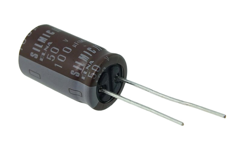 Elna Electrolytic Capacitor 100uF 50Vdc RFS Series Radial