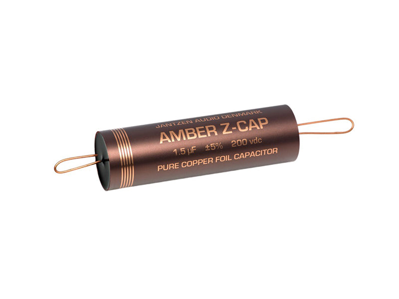 Jantzen Capacitor 15µF 200Vdc 3% Amber Z-Cap Series Copper Foil Polypropylene