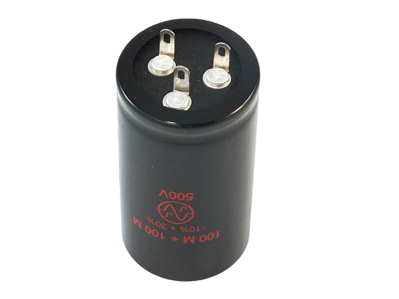 JJ Electronic Electrolytic Capacitor 100+100uF 500Vdc TC Series Multi-Section Radial