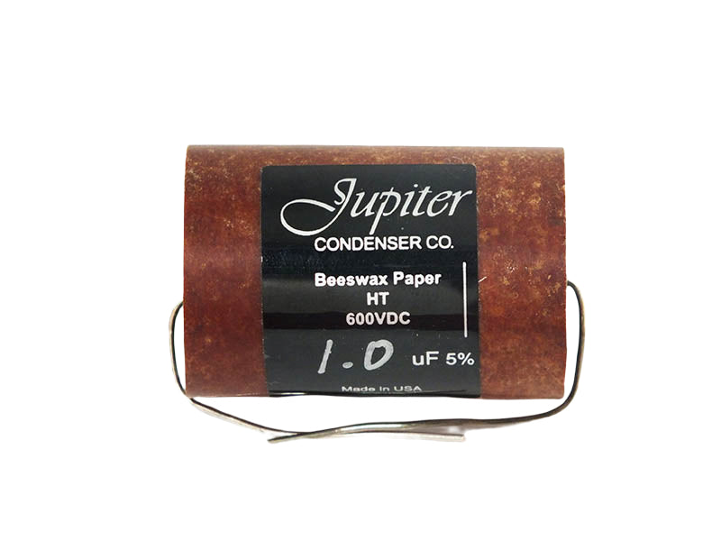 Jupiter Capacitor 1.0uF 600Vdc HT Round Series Aluminum Foil Paper & Wax