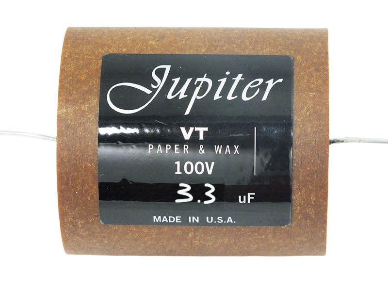 Jupiter Capacitor 3.3uF 100Vdc VT Round Series Aluminum Foil Paper & Wax