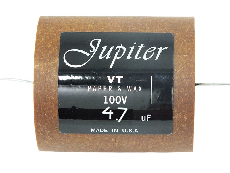 Jupiter Capacitor 4.7uF 100Vdc VT Round Series Aluminum Foil Paper & Wax