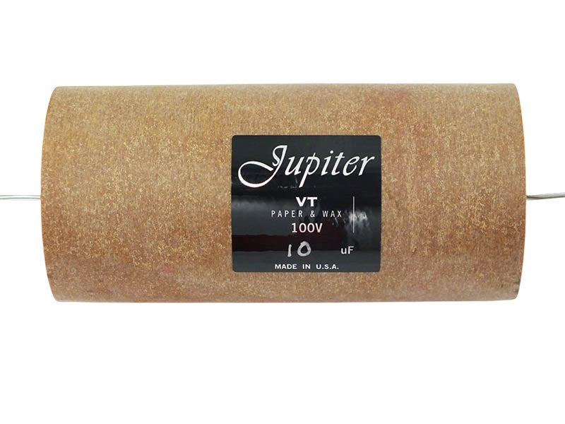 Jupiter Capacitor 10uF 100Vdc VT Round Series Aluminum Foil Paper & Wax