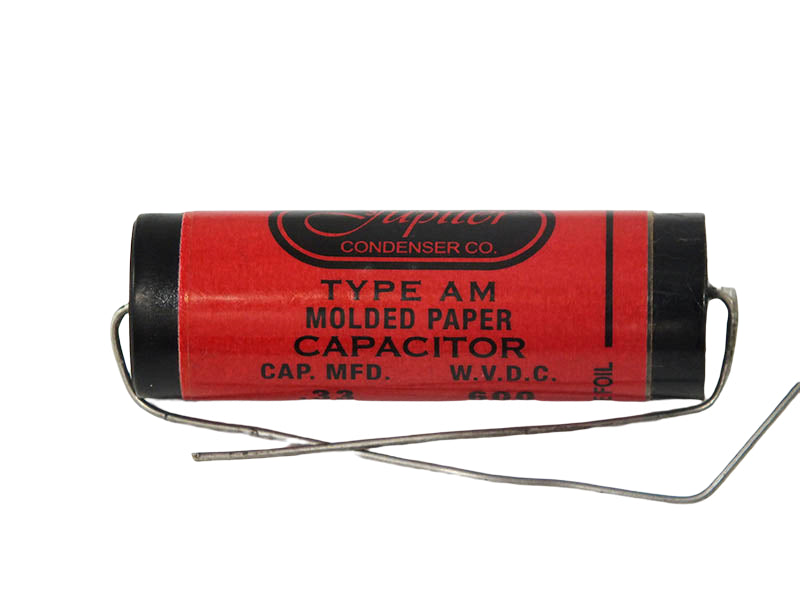 Jupiter Capacitor 0.33uF 600Vdc Red Astron Series Tin Foil Mylar