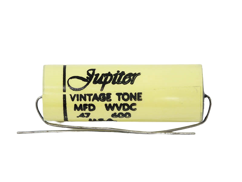 Jupiter Capacitor 0.47uF 600Vdc Yellow Vintage Tone Series Aluminum Foil Mylar