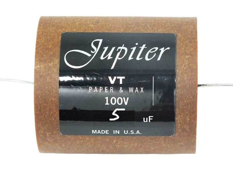 Jupiter Capacitor 5uF 100Vdc VT Round Series Aluminum Foil Paper & Wax