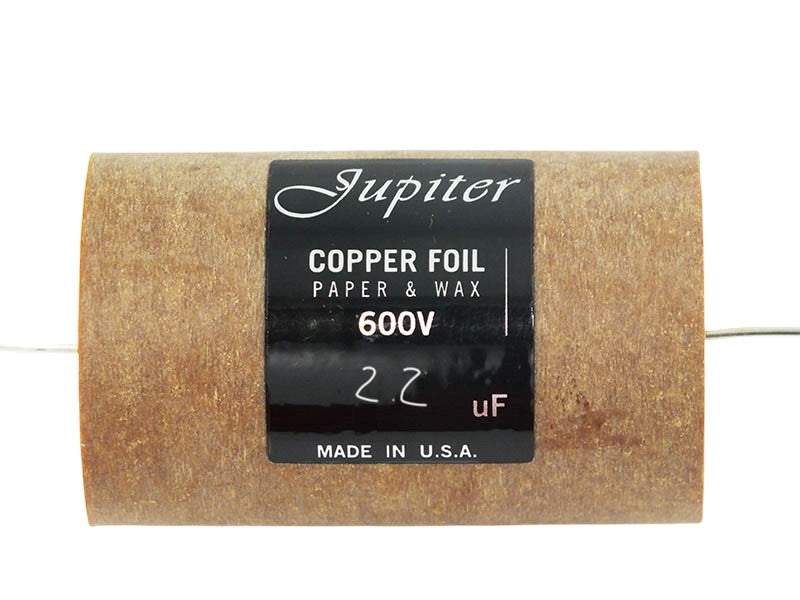 Jupiter Capacitor 2.2uF 600Vdc Copper Foil Paper & Wax Series