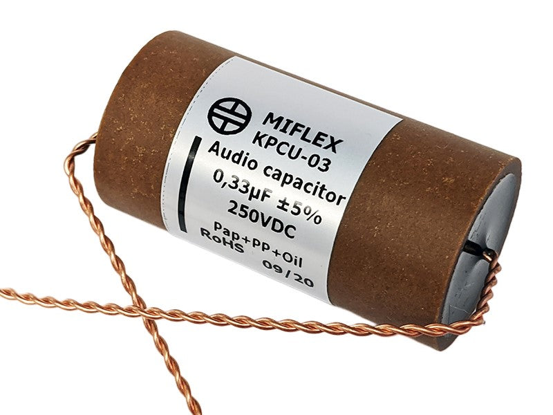 Miflex Capacitor 0.33uF 250V KPCU-03 Series Copper Foil Paper/Polypropylene Oil