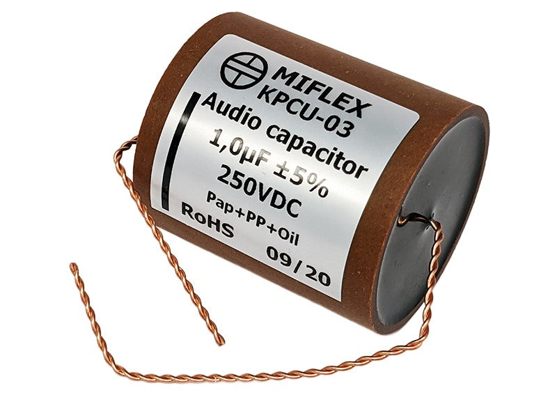 Miflex Capacitor 1uF 250V KPCU-03 Series Copper Foil Paper/Polypropylene Oil