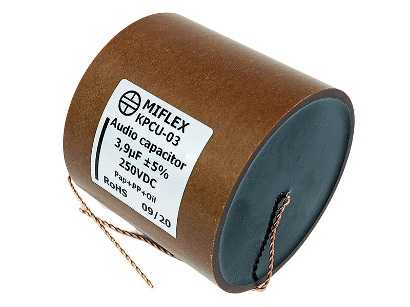 Miflex Capacitor 3.9uF 250V KPCU-03 Series Copper Foil Paper/Polypropylene Oil