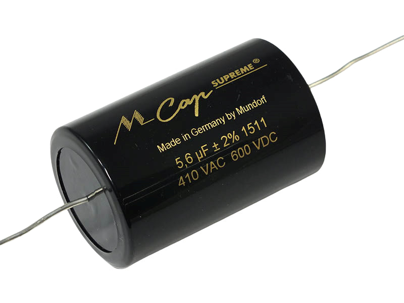 Mundorf Capacitor 5.6uF 600Vdc MCap® Supreme Series Metalized Poplypropylene Axial