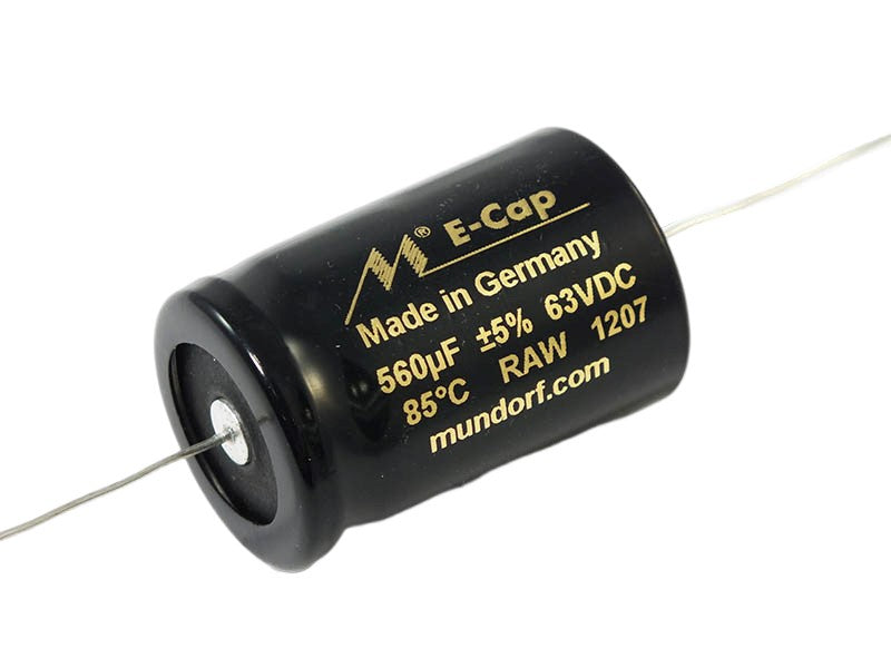 Mundorf Electrolytic Capacitor 560.00uF 63Vdc MLytic® ECap63 Series Non-Polar Axial
