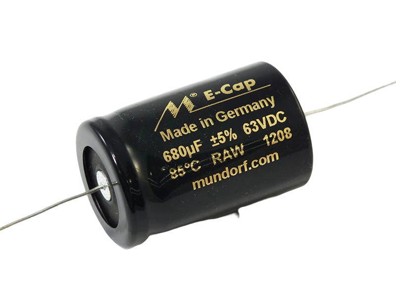 Mundorf Electrolytic Capacitor 680.00uF 63Vdc MLytic® ECap63 Series Non-Polar Axial