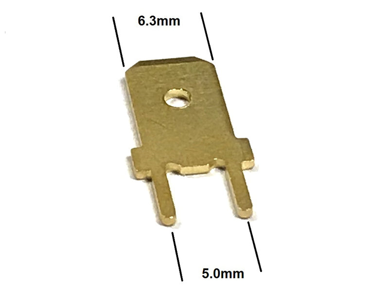 Mundorf Quick Disconnect Copper Blade 6.3mm Gold (Straight)