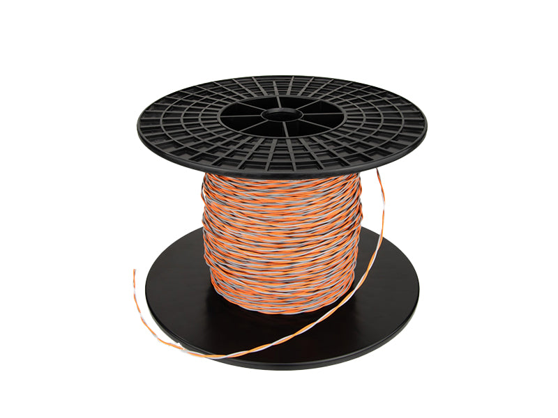 Mundorf CUW210GY/OG Twisted Copper Wires 2 x 18awg (1.0mm) w/Teflon (Gray/Orange)