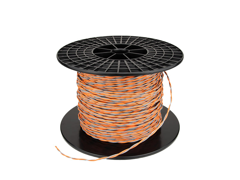 Mundorf CUW215GY/OG Twisted Copper Wires 2 x 15awg (1.5mm) w/Teflon (Gray/Orange)