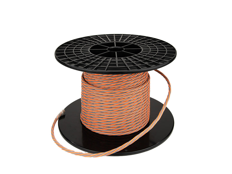 Mundorf CUW615GY/OG Twisted Copper Wires 6 x 15awg (1.5mm) w/Teflon (Gray/Orange)