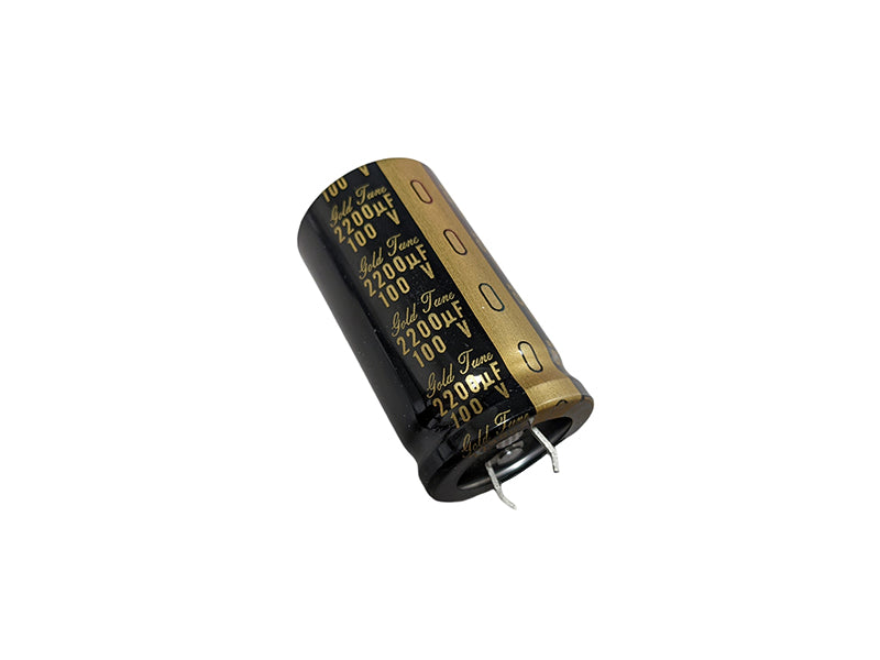 Nichicon Electrolytic Capacitor 2200uF 100Vdc KG Gold Tune Series Radial