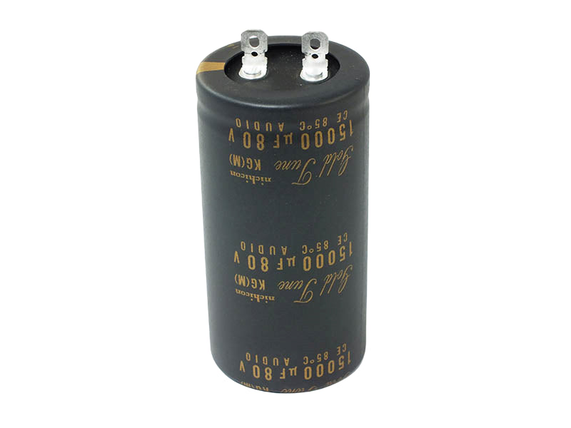 Nichicon Electrolytic Capacitor 15000uF 80Vdc KG Gold Tune - Discontinued Series Radial
