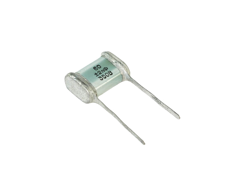 Russian Capacitor 60pF 350Vdc Mil-Spec SGMZ-A Series Silver Mica