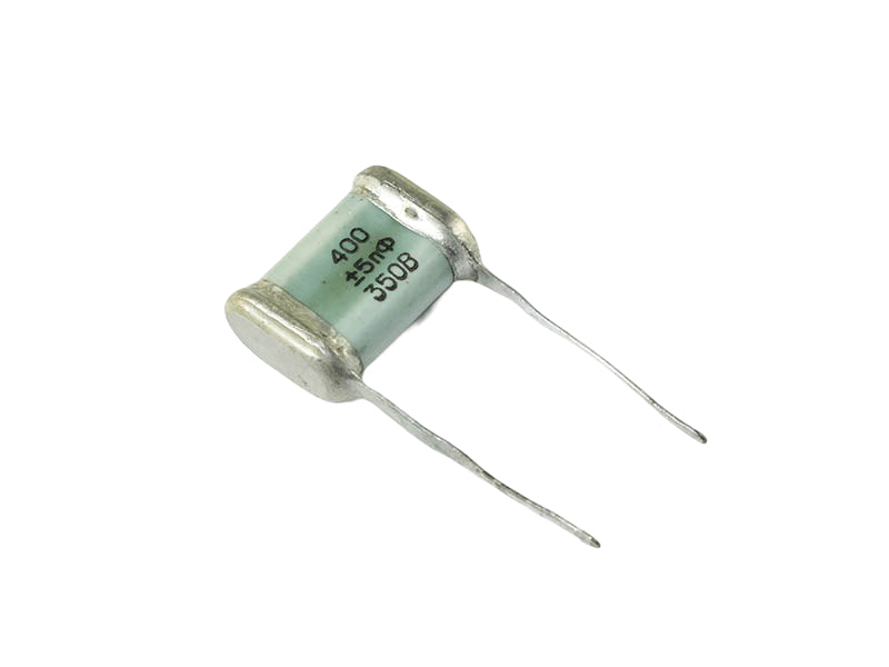 Russian Capacitor 400pF 350Vdc Mil-Spec SGMZ-A Series Silver Mica