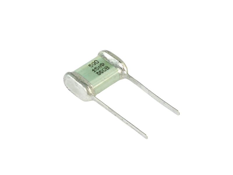 Russian Capacitor 590pF 350Vdc Mil-Spec SGMZ-A Series Silver Mica
