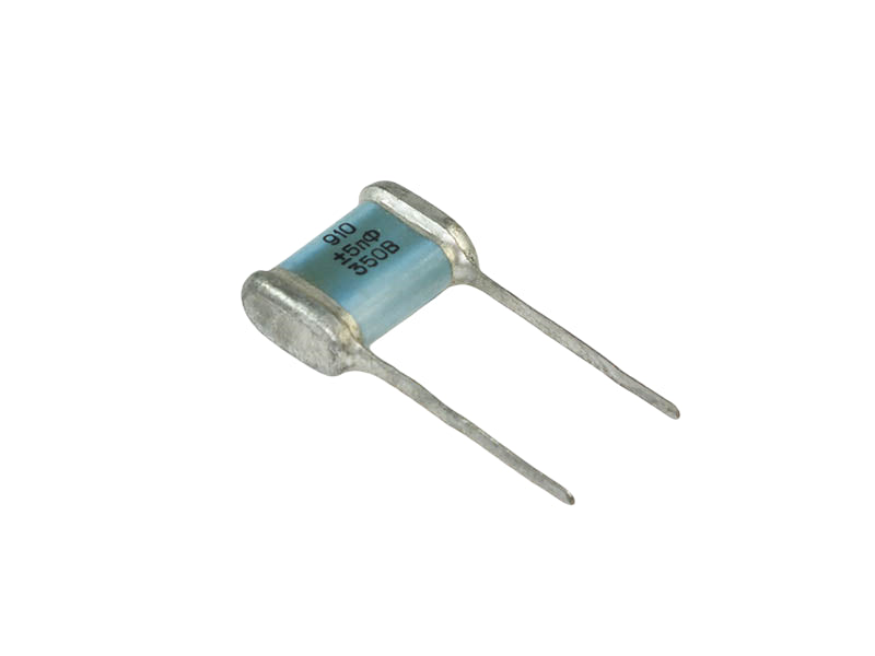 Russian Capacitor 910pF 350Vdc Mil-Spec SGMZ-A Series Silver Mica