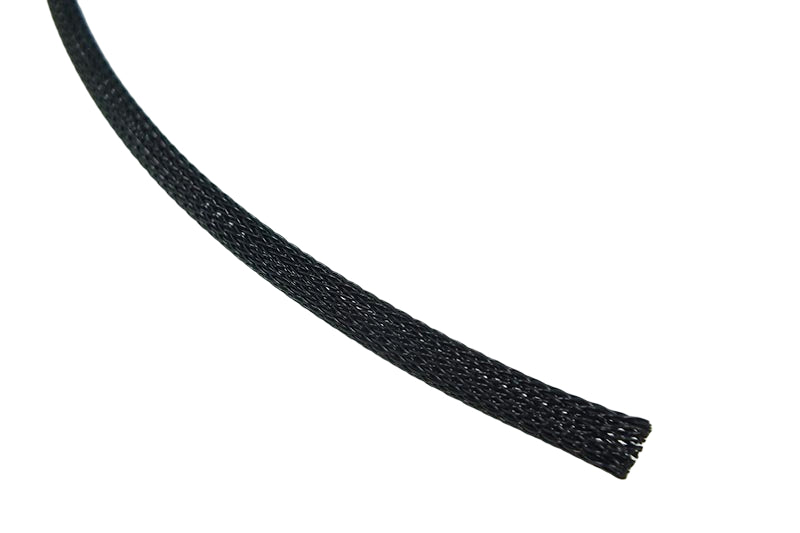 Sleeving TECHFLEX 1/4" Black, Polyester Expandable Sleeving