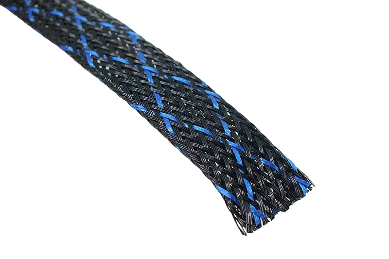 Sleeving PET50-BKBLs 1/2" Expansion Range 1/4"- 3/4" Black Pet Blue