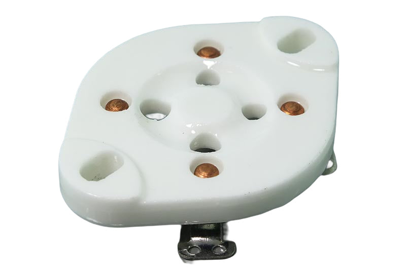 Socket 5 Pin Ceramic Wafer GZC5-1-Silver Tube Socket