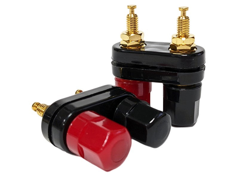 Vampire Connector BP-3/CE Series Gold-Plated Dual Binding Posts, 3/16" mounting shaft