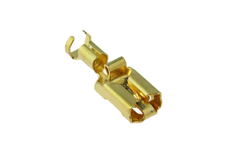 WBT Connector 0655 Series Flat Push-On Cable Shoe Gold-Plated Copper (6.3mm)
