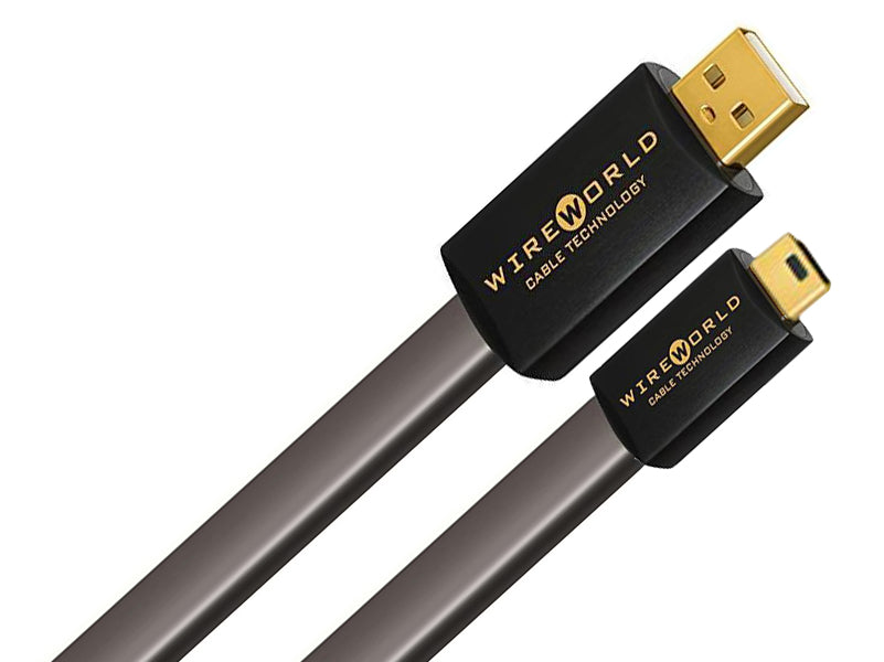 WireWorld Silver Starlight 7 Series USB 2.0 Terminated Cable A to mini B 1.0M